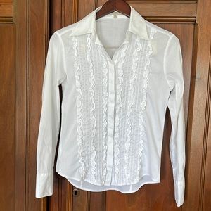 Burberry Button Down Shirt with Ruffles
